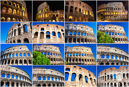 罗马的巨集建筑学剧院石头历史性柱子考古学角斗士文化建筑竞技场图片