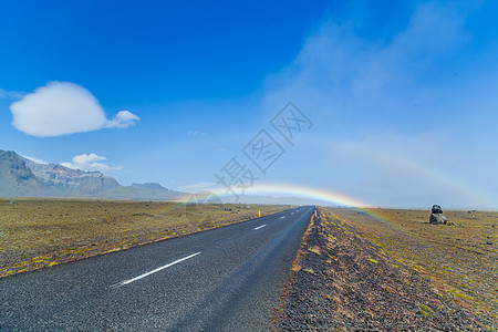 南部冰地道路景观图片