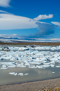 东部冰原冰川环礁湖地点天空冻结沙龙冰山气候蓝色旅游反射旅行图片