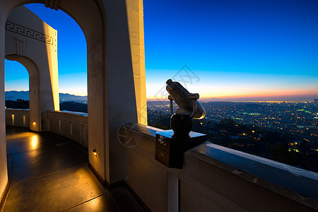 从格里菲斯天文台看的洛杉矶都市景观目的地风景城市风光水平结构天文台监视图片