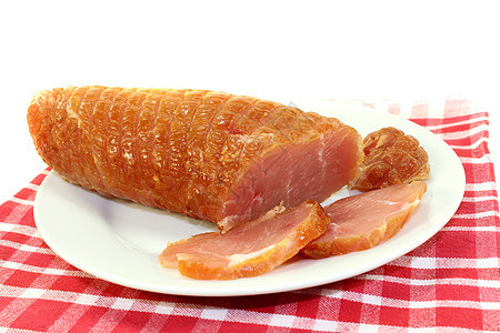 土耳其鲑鱼片肉片胸肉食物香肠火腿小吃自助餐火鸡图片
