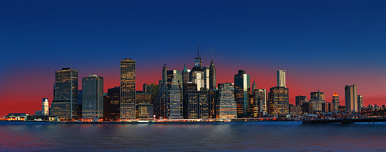 曼哈顿蓝色旅行城市市中心场景天空黄色景观摩天大楼办公室图片