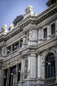 银行 马德里市的图象 其特色建筑师街道城市房子历史建筑历史性广场交通国家雕像图片