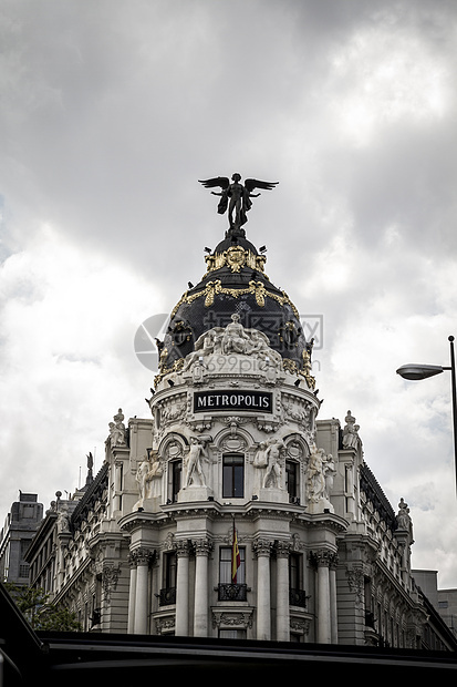 大都会 马德里市的图象 其独特的拱门历史性交通地标奶奶艺术建筑学雕像历史旅行广场图片