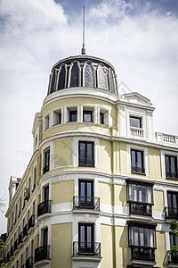 Gran 途经 马德里市的图象 其独特的拱门历史雕像城市旅游建筑学旅行房子景观艺术历史性图片
