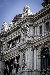 银行 马德里市的图象 其特色建筑师正方形房子艺术文化旅行广场景观街道奶奶历史性图片