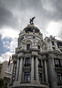 大都会 马德里市的图象 其独特的拱门国家地标景观街道首都旅游建筑房子广场历史图片