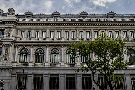 Espa a银行 马德里市的图象 其特征地标广场正方形景观街道房子奶奶交通城市首都图片