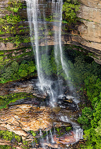 澳大利亚蓝山Katoomba瀑布风景峡谷地标溪流岩石吸引力悬崖图片