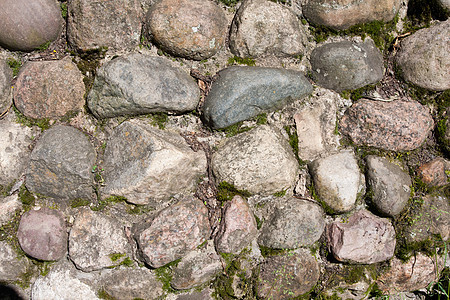 铺石路城市花岗岩灰色材料鹅卵石正方形地面路面石头街道图片