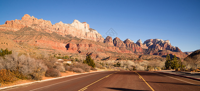 西西南犹他州风景沙漠 乌他州远景橙子沥青荒野旅行山脉砂岩峡谷岩石旅游图片
