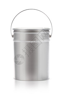 金属绘画罐装水桶创造力白色刷子维修液体工具画家工作图片