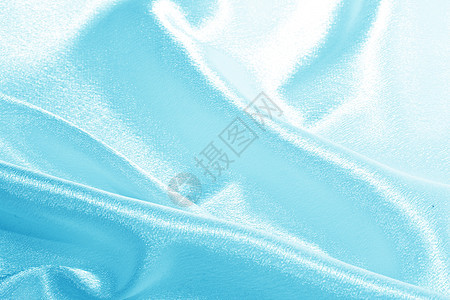 蓝丝布料窗帘奢华帆布海浪纺织品丝绸材料曲线织物图片