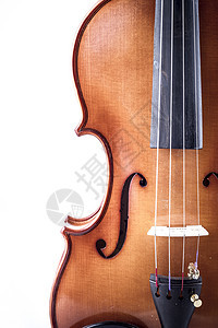 前视视图 孤立在白色的老古董上音乐民间交响乐中提琴旋律娱乐艺术小提琴风格滚动图片