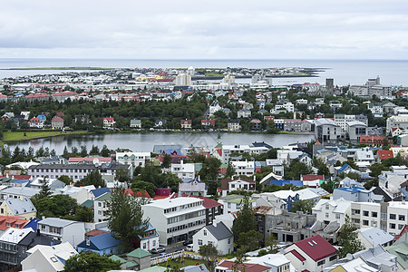 冰岛雷克雅未克市景观场景峡湾首都天际房子中心天线建筑学街道图片