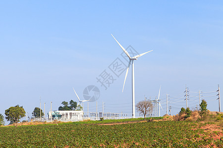 风力涡轮发电机技术资源场地工业螺旋桨力量翅膀多云植物绿色图片