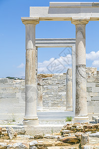 以纳克萨斯灰色拍摄的底部寺庙细节柱子大理石太阳地方假期神话文明目的地考古学文化图片