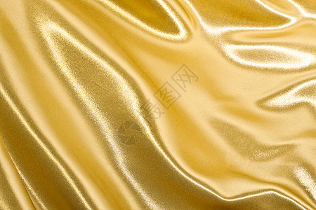 金丝丝绸织物纺织品布料黄色材料奢华曲线海浪投标图片