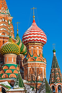 莫斯科圣巴西尔大教堂博物馆圆顶红色崇拜文化建筑首都历史正方形建筑学图片