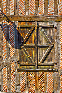 法语窗法国窗口文化建筑学石头城市框架木头木板遗产阴影快门图片