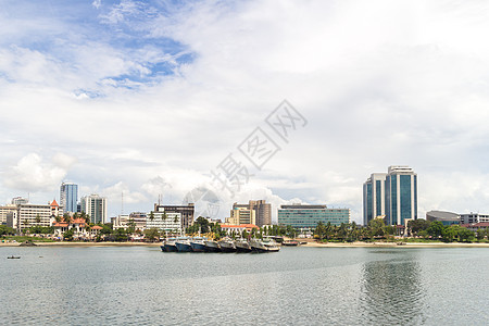 达累斯萨拉姆的海岸天空海洋太阳支撑场景渔民图片