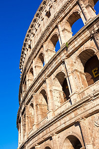 罗马的巨集建筑学角斗士地标天空石头帝国废墟纪念碑历史旅行图片