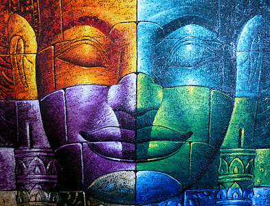 柬埔寨佛祖历史绘画收获艺术家嘴唇旅游石头旅行建筑学假期图片