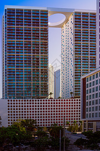 迈阿密市中心旅游市中心结构外观摩天大楼摄影建筑目的地天际图片