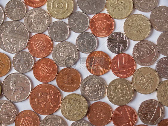 英镑英语硬币王国货币便士图片