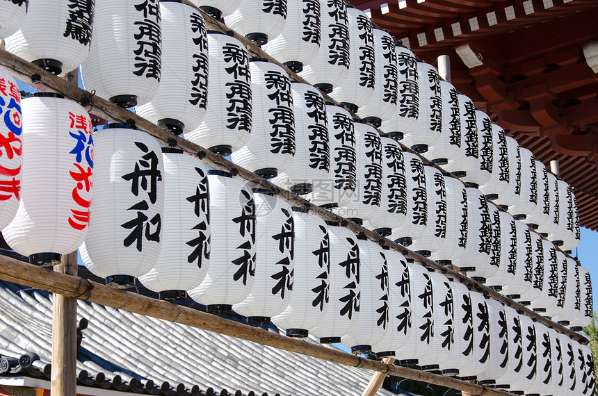 日本纸灯笼街道宗教白色寺庙旅游文化节日传统庆典浅草图片