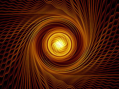 分形沉积设计辐射光束黄色渲染元素装饰品几何学中心金子射线图片