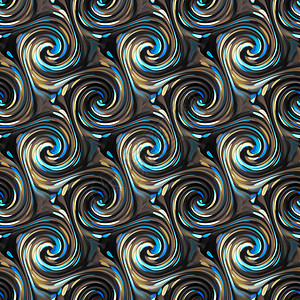 无缝双纹抽象纺织品镶嵌涡流装饰帆布风格卷曲漩涡顺序活力图片