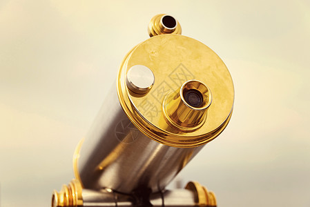 古型望远镜观光镜片单目金属安装制高点眼睛场镜陆地黄铜图片