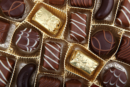 美味巧克力脆饼白色牛奶黑色收藏糖果棕色甜点可可美食食物图片