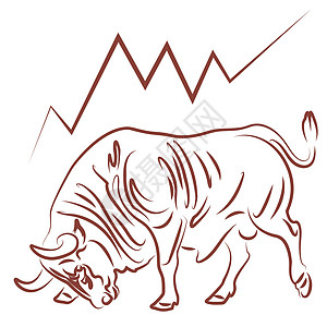 股市趋势以及公牛和公牛股票市场趋势图片