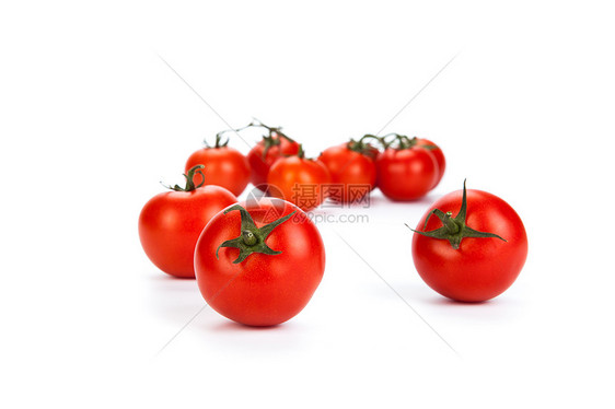 白色背景的红西红番茄厨房蔬菜沙拉酱红色食物水样图片