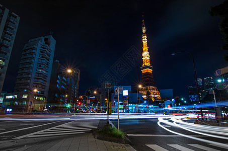 东京塔夜间景色港区地方景观天线旅行目的地街道景点天际观景台图片