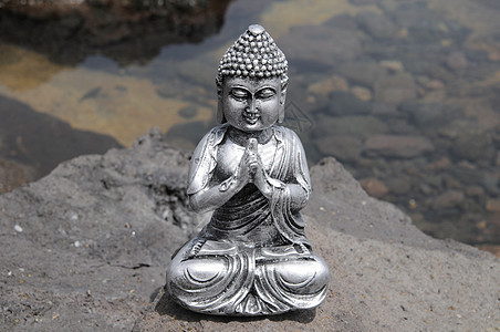 佛像雕像雕塑佛教徒祷告男人假期旅行沉思沙漠祝福石头图片