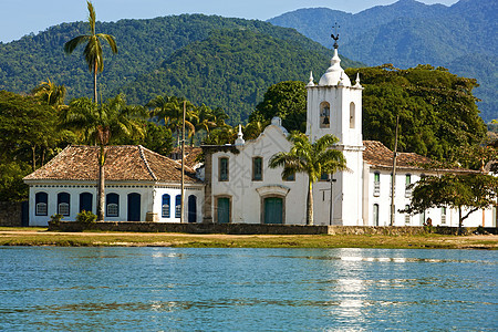 圣兰塔教堂地标地方海岸线教会目的地村庄城市旅行图片