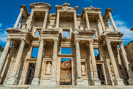 Ephesus 废墟 土耳其目的地柱子火鸡考古学旅行地标文化考古建筑学地方图片