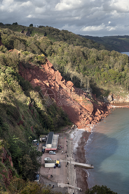 海岸侵蚀损害财产悬崖保险海防海平面塌方房子海滩全球图片