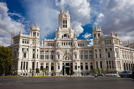 马德里宫旅游旅行正方形办公室历史国家建筑广场地标蓝色图片