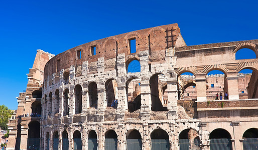 罗马剧场竞技场蓝色的高清图片