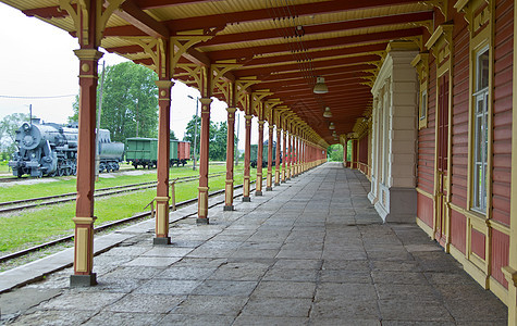 旧火车站车站乘客平台铁路仓库蒸汽图片