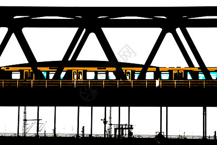 地铁铁路港口内港交通同盟系统工业汉堡海港铁轨图片