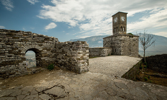 Gjirokastra的堡垒图片