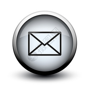 按钮消息 2d电脑徽章灰色邮件插图网络海浪圆圈圆形玻璃图片
