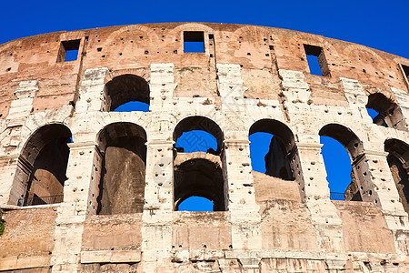 罗马的巨集天空考古学石头废墟建筑学历史性纪念碑竞技场建筑蓝色图片