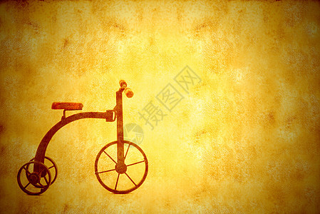 旧古董三轮车单车图片