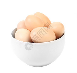 有棕蛋的碗蛋壳食品母鸡蛋白美食农场盘子生长家禽烹饪图片